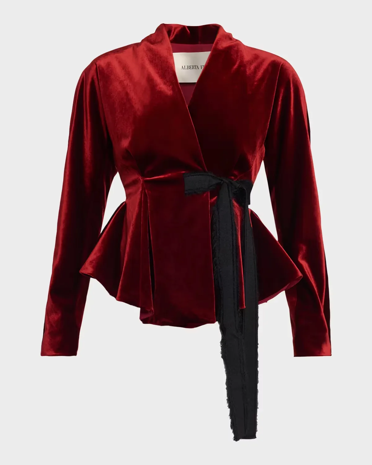 Velvet Wrap Jacket by Alberta Ferretti