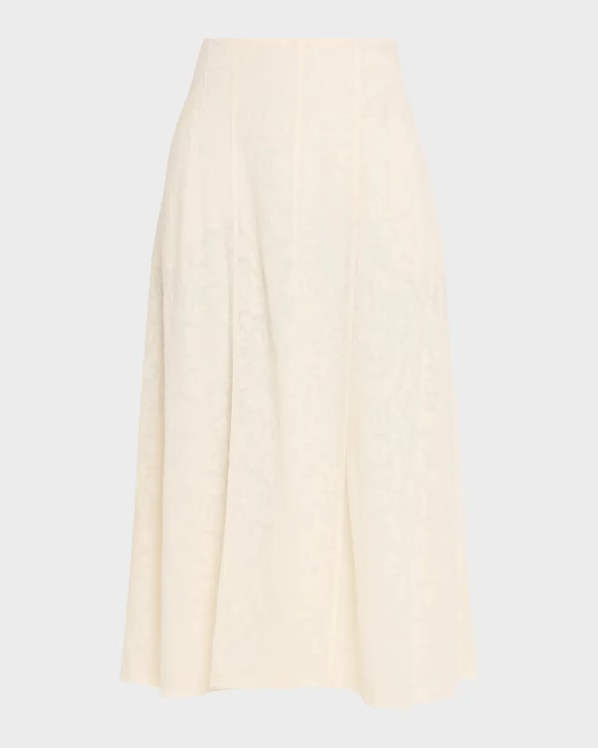 Wool-Blend A-Line Midi Skirt by Alberta Ferretti