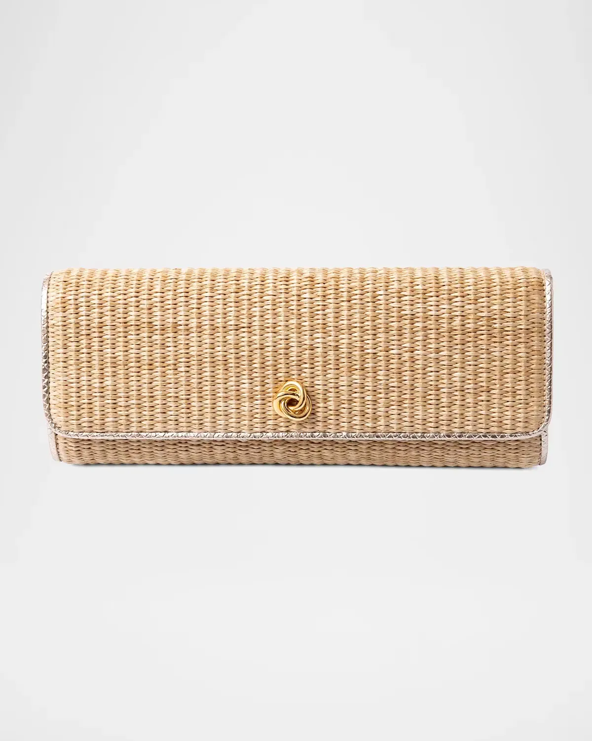 Robbie Woven Raffia Clutch Bag by Michelle Wilhite