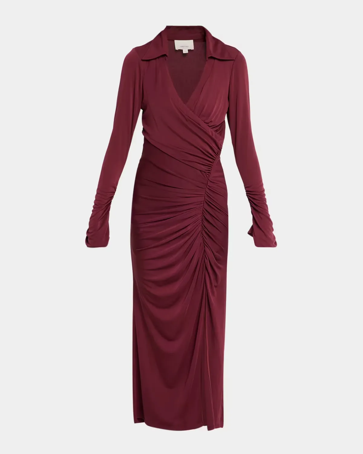 Fabia Gathered Long-Sleeve Dress by Cinq  Sept