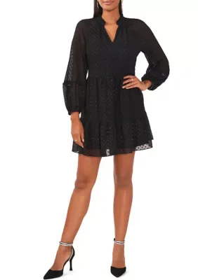 Foil Clip Dot Dress by Msk