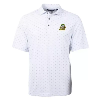 NCAA Oregon Ducks Virtue Eco Pique Tile Print Polo by Cutter & Buck