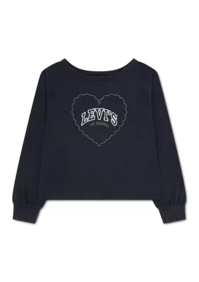Long Sleeve Heart Knit Top by Levi's