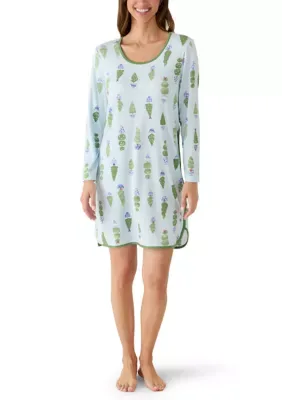 Topiary Print Sleep Shirt by Pajamarama