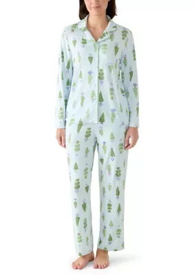 Topiary Print Pajama Set by Pajamarama