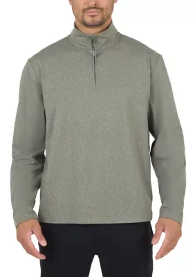 Cationic Midweight Cooltek Jersey Quarter Zip Pullover by 90 Degree by Reflex