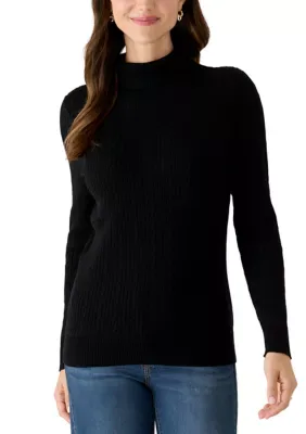 Cable Knit Turtleneck Sweater