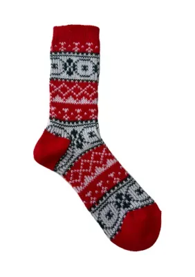 Fair Isle Super Soft Crew Socks by Wonderly