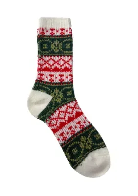 Fair Isle Super Soft Crew Socks by Wonderly