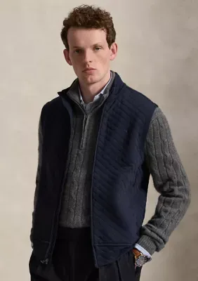 Quilted Double-Knit Jersey Vest