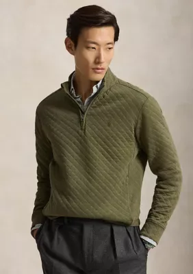 Quilted Double-Knit Jersey Pullover by Polo Ralph Lauren