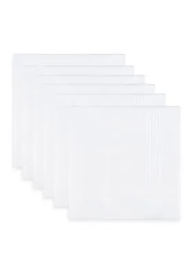 6 Piece White Hankie Set by Haggar
