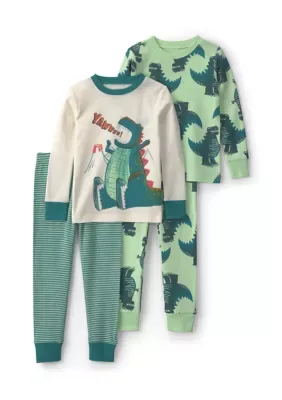 4-Piece Dino Pajama Set by Carter's