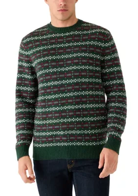 Fair Isle Crew Neck Sweater by Crown & Ivy