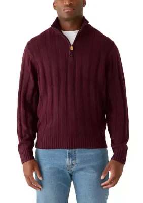 Donegal Rib 1/4 Zip Sweater