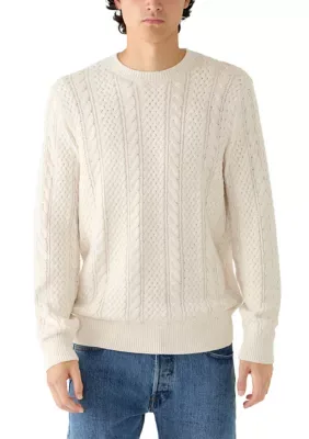 Fisherman Crew Neck Sweater by Crown & Ivy