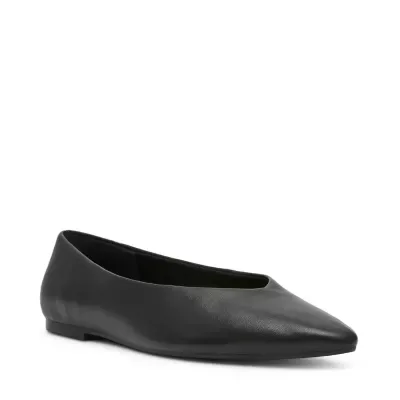 Dakota Leather and Suede Pointed Toe Ballet Flat by Anne Klein