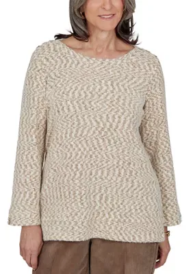 Sunset Ridge Mini Texture Chenille Top by Alfred Dunner