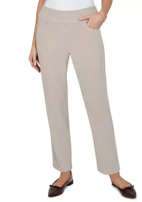 Knit Corduroy Pull-On Pants, Short by Alfred Dunner