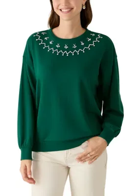 Long Sleeve Sweeper Sweater by Crown & Ivy