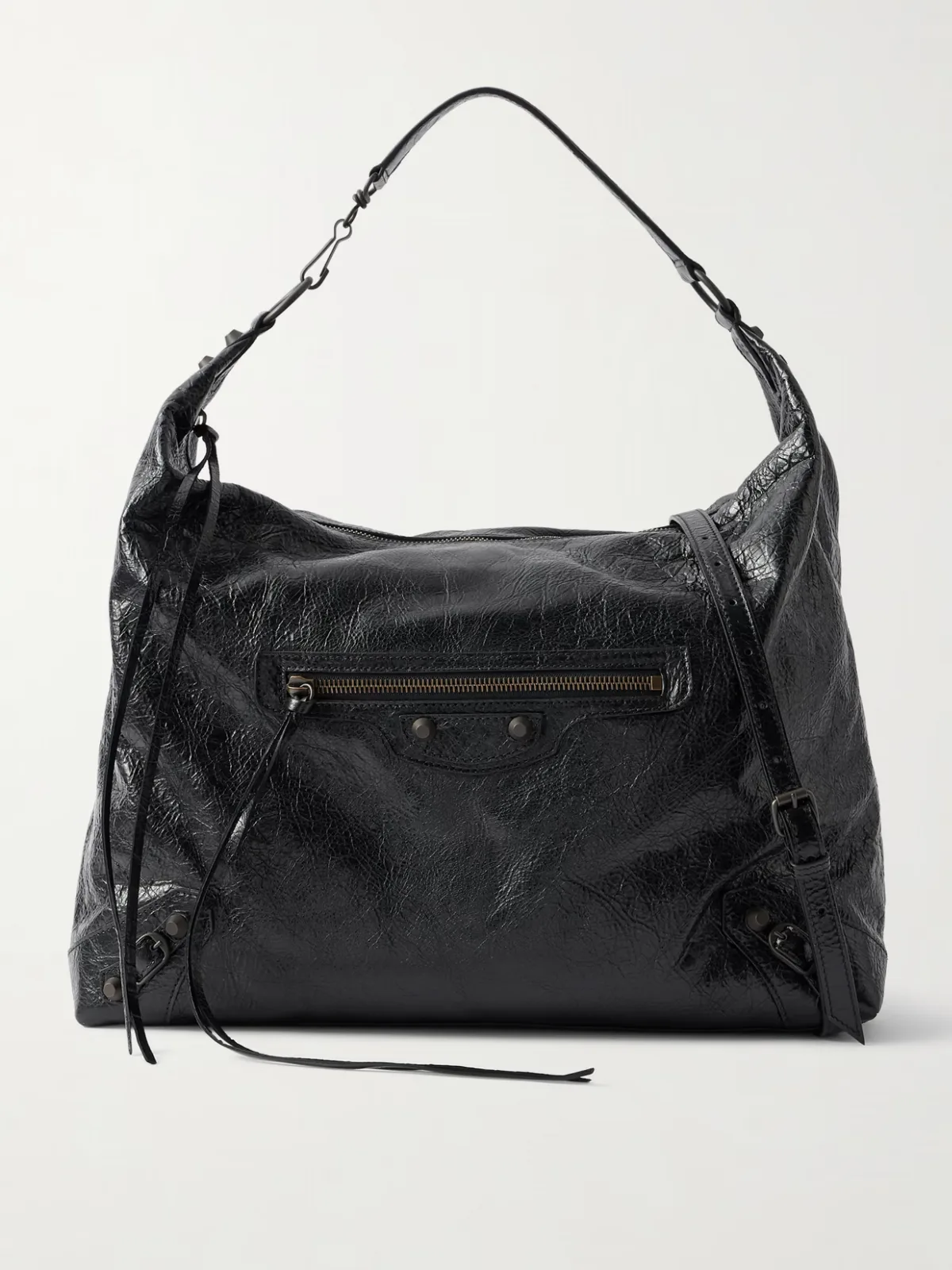 - Le City Medium Embellished Textured-leather Shoulder Bag -