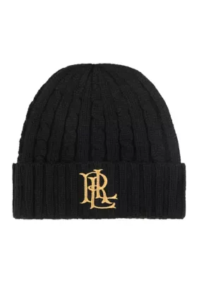 Lauren Ralph Lauren Core Cable Logo Hat by Ralph Lauren