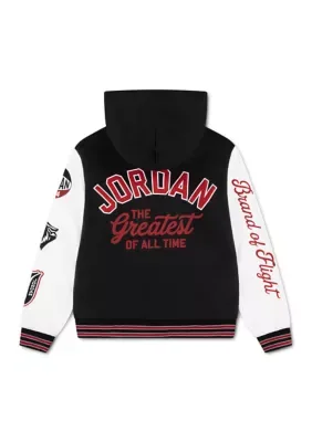 Logo Patch Sleeve Fleece Hoodie by Jordan