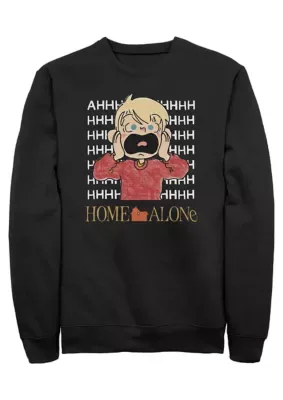 Home Alone Kevin the Scream Graphic Crew Fleece Sweatshirt by Home Alone