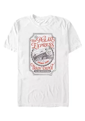 Polar Express Train Depot Sparkle Graphic T-Shirt by Express