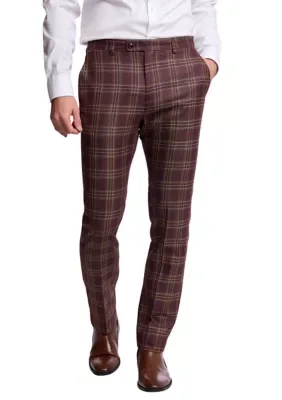 Check Print Pants by Paisley & Gray