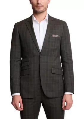 Dark Army Check Jacket by Paisley & Gray