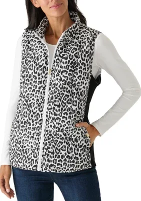 Side Rib Print Vest by Kim Rogers