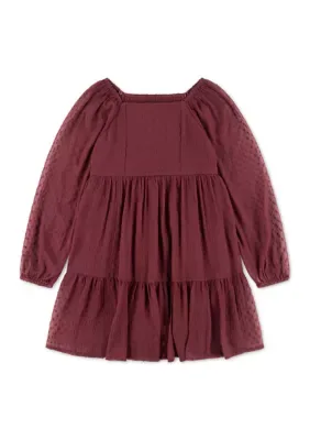Dotty Long Sleeve Mini Dress by Abercrombie Kids