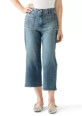 Petra Crop Front Patch Pocket Jeans by Jessica Simpson