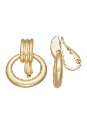 Statement Round Drop EZ Comfort Clip Earrings by Napier