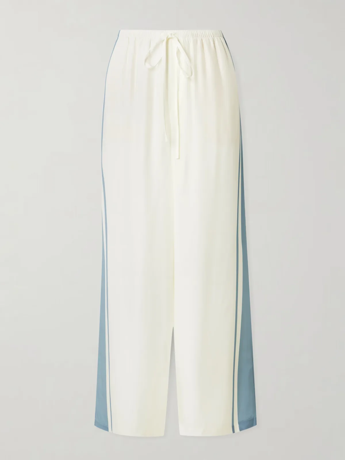 - Lilou Striped Silk Wide-leg Pants -