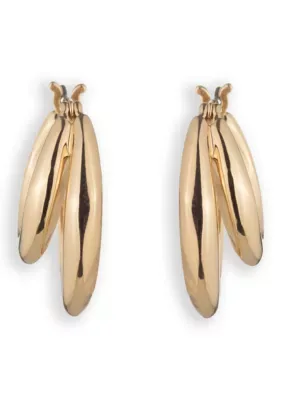 Lauren Ralph Lauren Puffy Split Hoop Earrings by Ralph Lauren