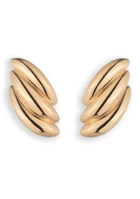 Lauren Ralph Lauren Puffy Row Stud Earrings by Ralph Lauren