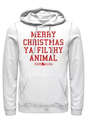 Home Alone Merry Christmas Ya Filthy Animal Ym Graphic Fleece Hoodie by Home Alone