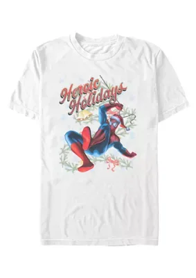 Marvel Vintage Holiday Spiderman Graphic T-Shirt by Marvel