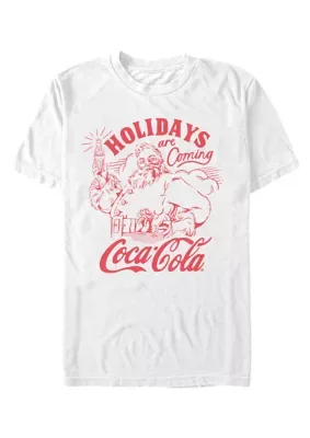 Coca-Cola Holidays Are Coming Santa Graphic T-Shirt by Coca Cola
