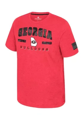 NCAA Georgia Bulldogs Short Sleeve Joint Base Graphic T-Shirt