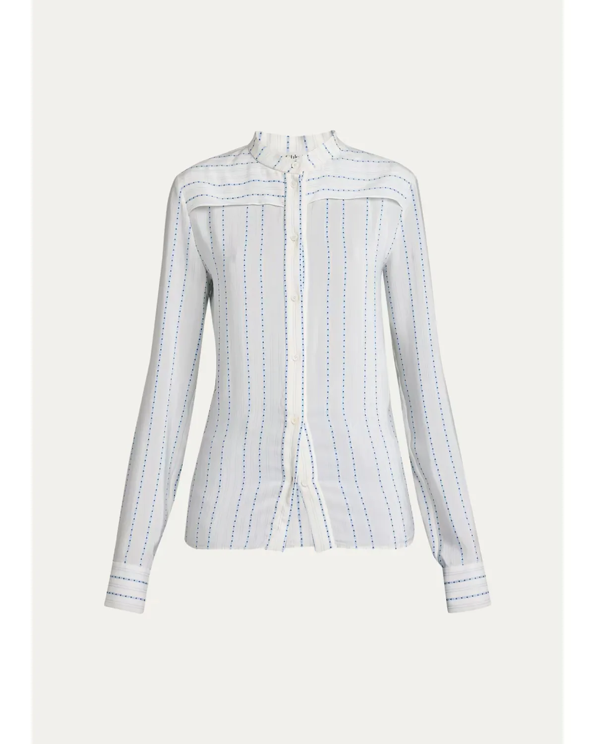 Striped Silk-Blend Shirt by Chloé
