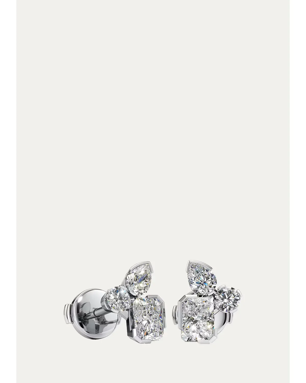 Meta Lab-Grown Diamond Cluster Stud Earrings by Unsaid