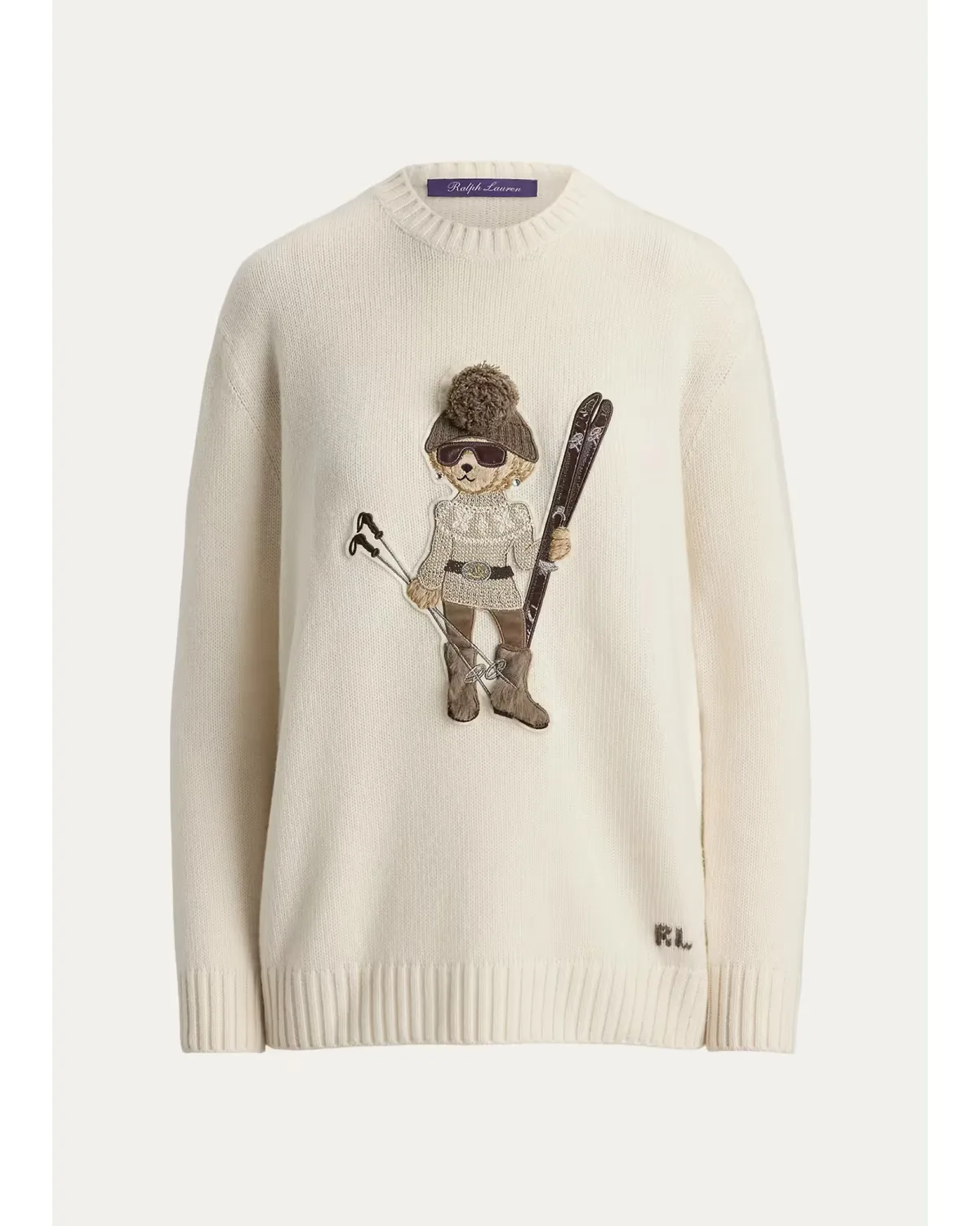 Holiday Polo Bear Cashmere Sweater by Ralph Lauren