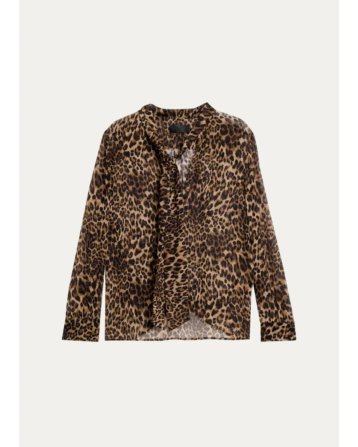 Janese Paisley Silk Neck-Scarf Blouse by Nili Lotan