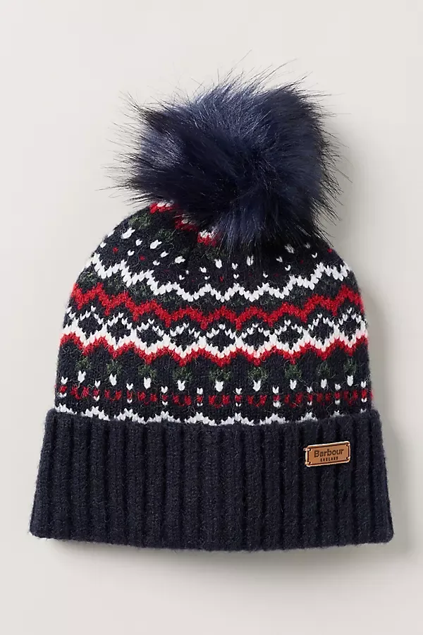 Kingsford Fair Isle Beanie by Barbour
