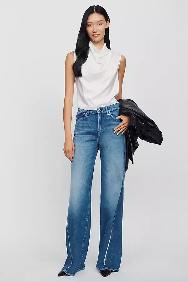Tess High Rise Wide Leg Jeans by 7 for All Mankind