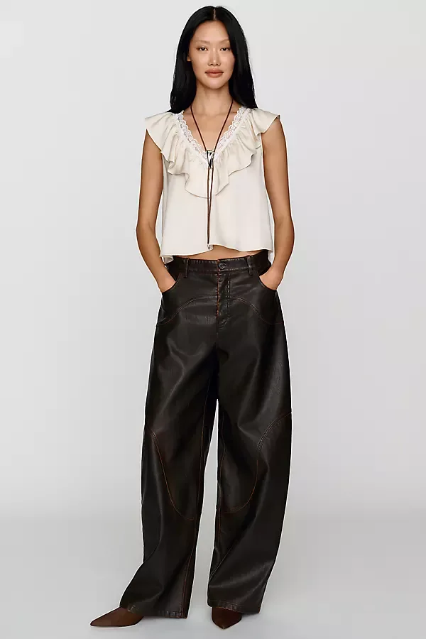 Napolen Faux Leather Pants by Baum und Pferdgarten
