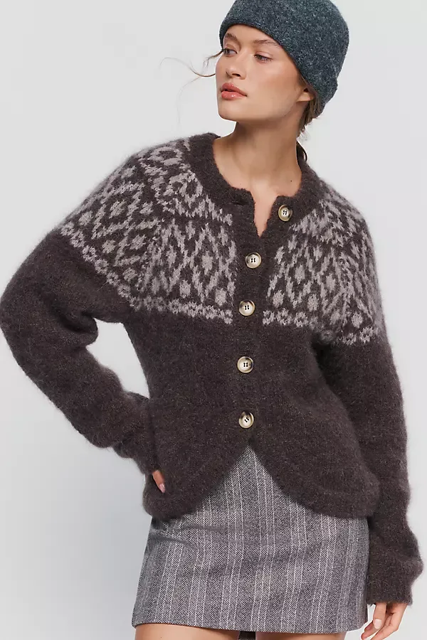 Colin Alpaca Blend Fair Isle Cardigan by Baum und Pferdgarten